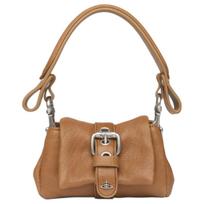 Vivienne Westwood Hazel Odinė Rankinė su Magnetiniu Užsegimu Moteriškos Rankinės Ruda 8212000EWL00BXHONEYDARKSILVER Basic Set (Bag+Dust Bag)