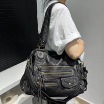 Hot Selling Women's Fashionable Retro Tote Bag, Japanese and Korean Trend Simple Single Shoulder Crossbody Bag juoda