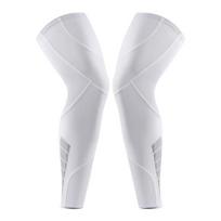 Reflective Strip Long Knee Sleeve Anti-slip Sports Leg Sleeves  Basketball Running L juoda