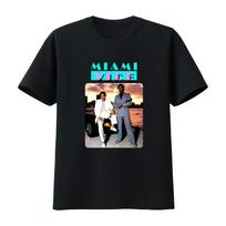 Miami Vice V3 T-shirt Baltas Filmo Plakato Dizainas Streetwear Unisex Drabužiai ir Moteriški Drabužiai T-shirt 2026 Vasaros Naujas T-shirt L white