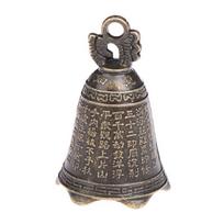 Antikvarinis varpas Kinijos mini skulptūra Pray Guanyin Buddha Bell Shui Feng Bell
