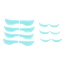 7 Pairs Eyelash Perming Pads Silicone Eyelashes Perming Curler Reusable Lash Lift Shield Pads Eyelash Lifting žalia