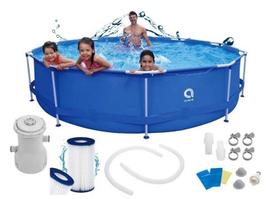 Avenli Frame Garden Pool With Pump 360X76 Cm