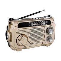 FM AM SW Radijas Saulės Įkrovimas Avariniai Radijo Imtuvai Rankinis Dinama Bluetooth 5.2 Palaikymas TF USB Auksinis