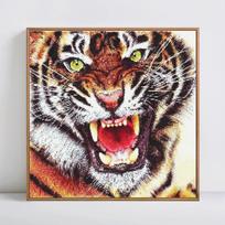 5D „pasidaryk pats“ deimantinis paveikslas „Animal Tiger“ pilnas apvalus siuvinėjimas išpardavimas deimantų mozaikos kalnų krištolo paveikslas 30x30