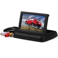 4,3 colio sulankstomas automobilio monitorius TFT LCD ekranas Kameros Atbulinės eigos kamera Parkavimo sistema NTSC PAL Monitor Only juoda