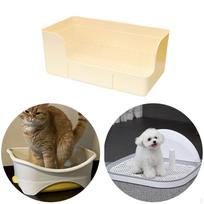 Rabbit Litter Box Corner Pan Bedpan Pet Toilet Toliet for Cat Hamster Guinea Pig rožinė