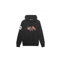 Polo Ralph Lauren Logotipo Spausdinimo Siuvinėtas Gobtuvukas Ilgomis Rankovėmis Vyriški Gobtuvukai Juodas 710823853-006 XXL