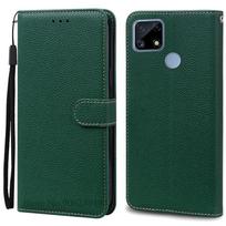 Dėklas Realme Narzo 20 Dėklas OPPO Realme Narzo 30A Telefonas Dėklas Piniginė Odinis Atlenkiamas Viršelis Realme Narzo 30A Narzo20 Viršelis Funda Realme Narzo 20 tamsiai žalia spalva