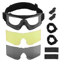 Airsoft Tactical Goggles Windproof Dustproof Cycling Motorcycle Hiking Ski Glasses Paintball Shooting Fast OPS Helmet Safe Gear