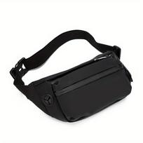 Vyriška vandeniui atspari juosmens krepšys krūtinės krepšys vyriškas vandeniui atsparus juosmens krepšys lauko sportui fanny pack vyriški kelioniniai pečių krepšiai juoda