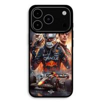 Dėklas iPhone 17 Pro Max Verstappen F1 meno tapetas Maniacase juoda