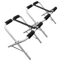 Portable Aluminum Kayak Rack Lightweight Canoe Storage Stand Paddleboard Holder with Nylon Connectors and Polyester juoda