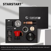 STAR-START 2 puodelių dvigubo vožtuvo moka kavinukas, 10 dalių dovanų rinkinys