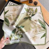 Silk Scarf Bandana Women Square Scarves Wrap Kerchief Mulberry Spring Fashion Luxury High Quality Headband Hijab Shawls