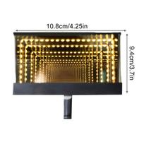 Key Holder for Wall 3D Light Illusion Mirror Storage Organizer Car Keys Display for Garage Entryway Home Workshop Parking Space