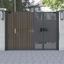 Automatinis elektrinis durų skląstis Užraktas Sūpynės Juoda Vartų atidarytuvas 1 sekundės atrakinimas Namų Komercinis Saugumas ir Apsauga 32*7.5*11.5CM juoda