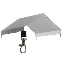 PE danga padengtas vištidės stogas lauko aptvarams 20x15x5cm Oxford audinio konstrukcija pilka