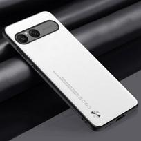EUCAGR Prabangus PU odos dėklas Sony Xperia 10 VII 10VII, galinis dangtelis, silikoninis apsauginis nuo smūgių, dėklas telefonui Xperia10 VII For Xperia 10 VII balta
