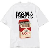 PADUOK MAN FRIDGE CIG Spausdinti Medvilniniai Marškinėliai Unisex ir Moteriški Mados Patogus Trumpomis Rankovėmis Viršus 2026 Vasaros Nauja Kolekcija M