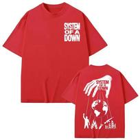 System of A Down Dvipusio Spausdinimo Marškinėliai Unisex Roko Mados Marškinėliai Aukštos Kokybės Medvilniniai Trumpomis Rankovėmis Marškinėliai S