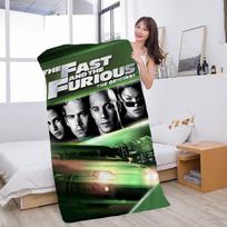 Classic Movies Fast & Furious Microfiber Blanket Quick Drying Beach Towels Printing Super Absorbent Pool Towel Blanket W30*H60(CM)