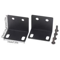 1 Set Metal 1U Rack Mount Ear Mounting Jointing With Screw Cap For Frame Box Wireless System Receiver Host