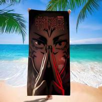 J-Jujutsu K-Kaisen Anime Microfiber Blanket Quick Drying Beach Towels Oversized Printing Super Absorbent Pool Towel Blanket W40*H60(CM)