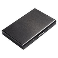 Kortelių dėžutės RFID blokuojantis metalinis kortelių laikiklis, 6 kortelių lizdas, saugus sagtis. mėlyna