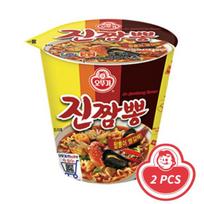 Ottogi Aštrus jūros gėrybių ramenas/Jin-Jjamg-Bbong mažas puodelis 75g (3 Parinktys) 2PCS
