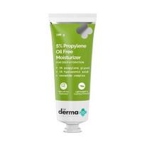 Bendrovė „Derma“. 5% Propileno aliejaus neturintis drėkiklis su propilenglikoliu ir hialurono rūgštimi be riebalų drėkinimui - 100 g