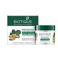 Biotique Pistacijų senėjimą stabdanti maitinamoji veido kaukė visų tipų odai, 50 g