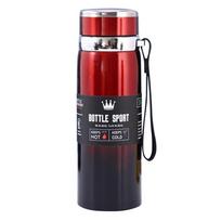 1000 ml Terminis vandens butelis Vakuuminės kolbos Nerūdijančio plieno termosas Butelis Palaiko šaltą ir karštą vandenį Termosas vandeniui, arbatai, ko 1000ml raudona
