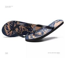 Men Beach Flip Flops 2024 Summer Casual Shoes Man Slip-on Slippers Male Casual Sandals Mens Bathroom Flip Flop Slides Zapatos 8.5 mėlyna
