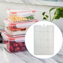 Ledo blokų paketas šaldytuvams, Lengvas, Stačiakampis, Nešiojamas, Šaldiklis Šeimos piknikams, 500g