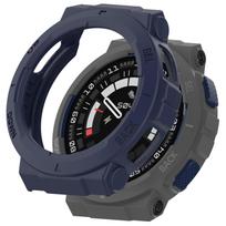 Silikoninis dėklas, skirtas „Amazfit Active Edge“ išmaniojo laikrodžio buferiui, visiškai padengiančiam ekrano apsaugą, išmaniųjų laikrodžių priedams Amazfit Active Edge vidurnakčio mėlyna spalva