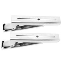 2x Kitchen Stainless Steel Microwave Oven Bracket Sturdy Foldable Stretch Wall Mount Rack Shelf