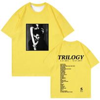 The Weeknd Trilogy Music Album Oversized T Shirt Men's Fashion Tee Shirt Unisex Casual Aesthetic Short Sleeve T-shirt Streetwear S