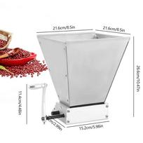 Adjustable Cereal Grinder Cereal Grinder Cereal Mill Malt Mill Corn Mill for Barley, Wheat and Other Grains 4L sidabras