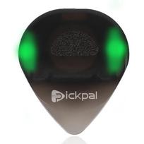 Plastic Guitar Picks with High-Sensitivity LED Light Musical Instrument Glowing Plectrum Portable for Bass Electric Guitarists žalia
