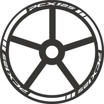 Motorcycle Wheel Stickers Fit Honda PCX 125 PCX125 PCX-125 Reflective Rim Decal Stripe Tape One size