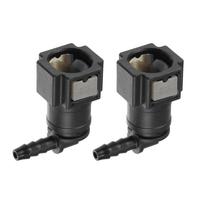 ABSOPRO Automobilio Kuro Žarnos Žarna Greito Atjungimo Jungtis 90 Laipsnių 5/16 Colio 7.89mm pilka spalva