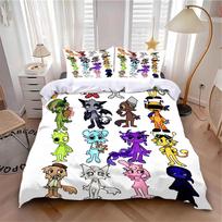 S-Sprunkis Duvet Cover Pillowcase Bedding Set Adult Boy Girl Bedroom Decoration Children Gift Single Double Large Size 70x133cm 3pcs