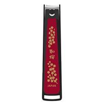 Kai Japanese Style Nail Clippers with Curved Blade and Stopper Made in KE0501 (Wazakura) Case, Japan,