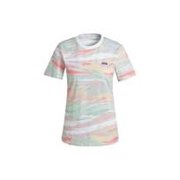 Adidas Originals Marmuro rašto kvėpuojantis marškinėlis moteriški viršutiniai drabužiai Daugiaspalvis GN4286 30