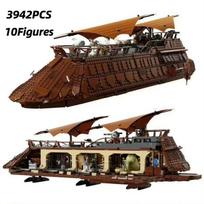 Moc UCS Jabbos burlaivio statybinių kaladėlių rinkiniai Suderinami su Lego dalelėmis Tinka Kalėdų dovanoms 75397