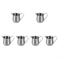6 Items Milk Dispenser Jug Creamer Cup for Coffee And Syrup 60ML