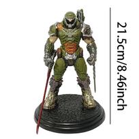 21,5 cm/8,46 colio Doom Eternal Anime Veiksmų figūrėlė Doom Slayer Veiksmų figūrėlė Kambario dekoracijos PVC Suaugusiųjų kolekcinis modelis Lėlė Žaislai