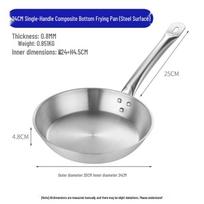 LIEI Stainless Steel Non-stick Frying Pan 24cm spalva
