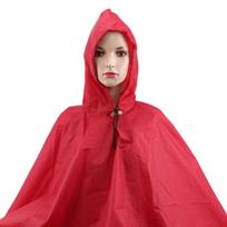 3 in 1 Portable Sunshade Camping Tarp Ground Mat Raincoat Outdoor Waterproof Rain Poncho Backpack Cover for Hiking Picnic tent raudona